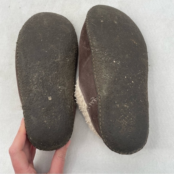 SOREL Women’s Nakiska Brown Suede Fur Lined House slippers size: 9 - Picture 2 of 11